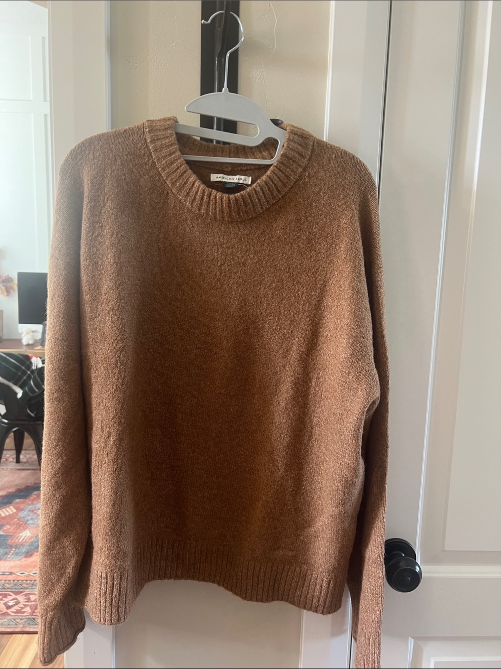 American Eagle Outfitters Brown Crewneck Sweater